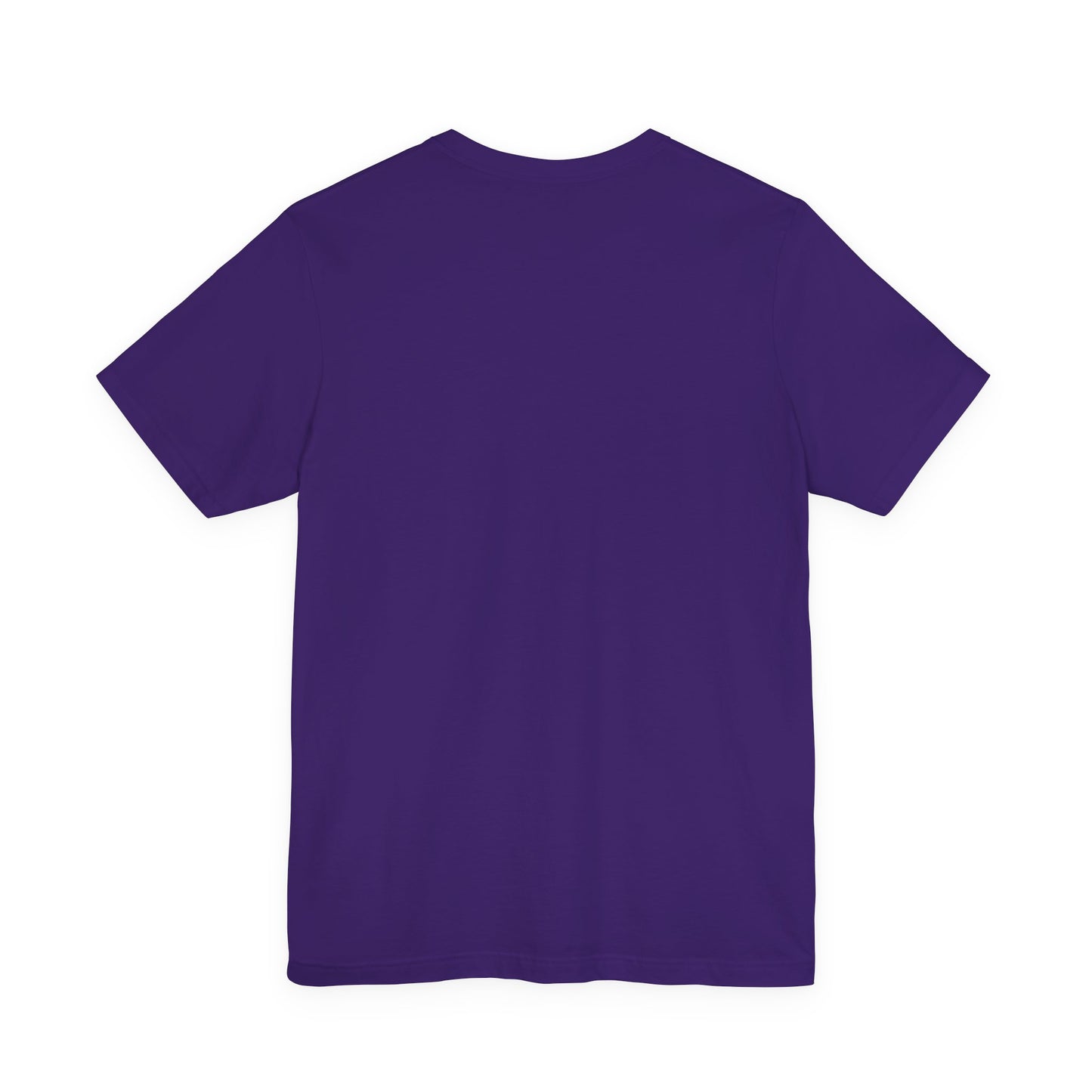 Abstract Glitch Art Tee — Purple Geometric Graphic T-Shirt