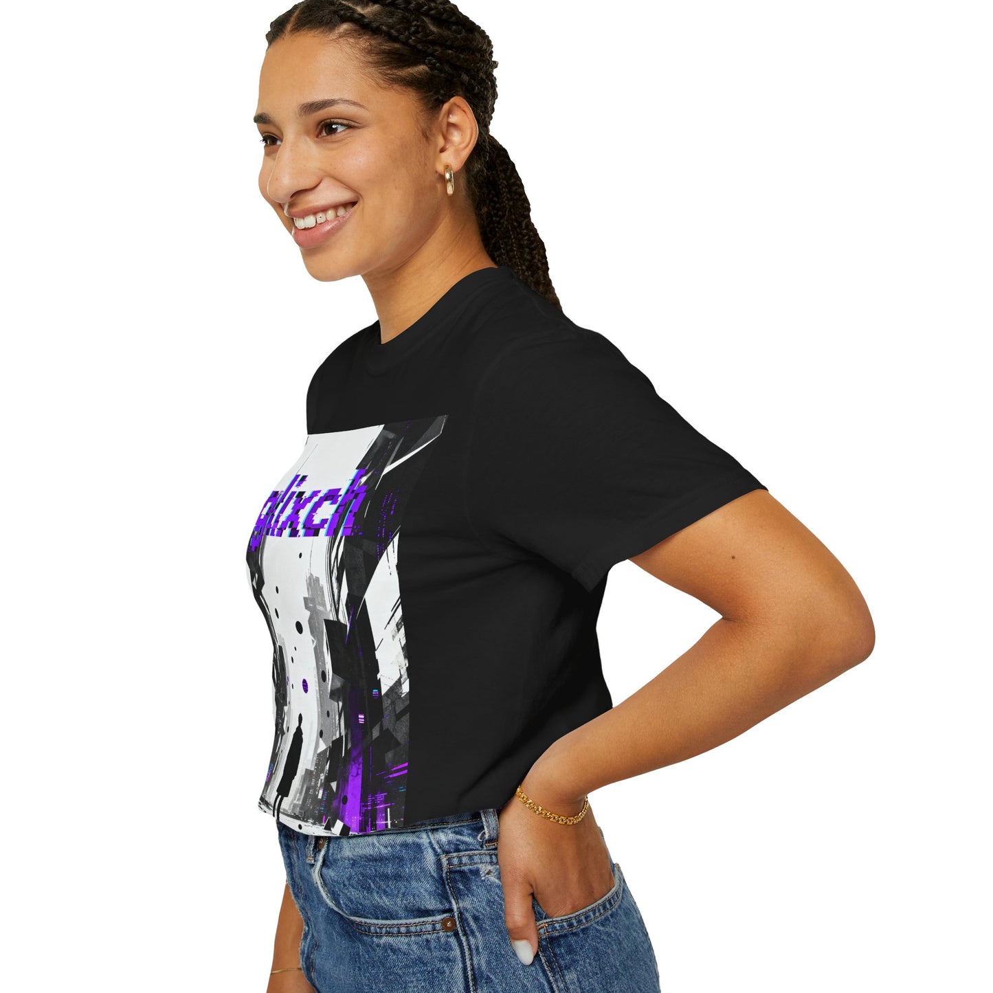 Glitch Cybercity T-Shirt — Vaporwave Retro Futuristic Graphic Tee