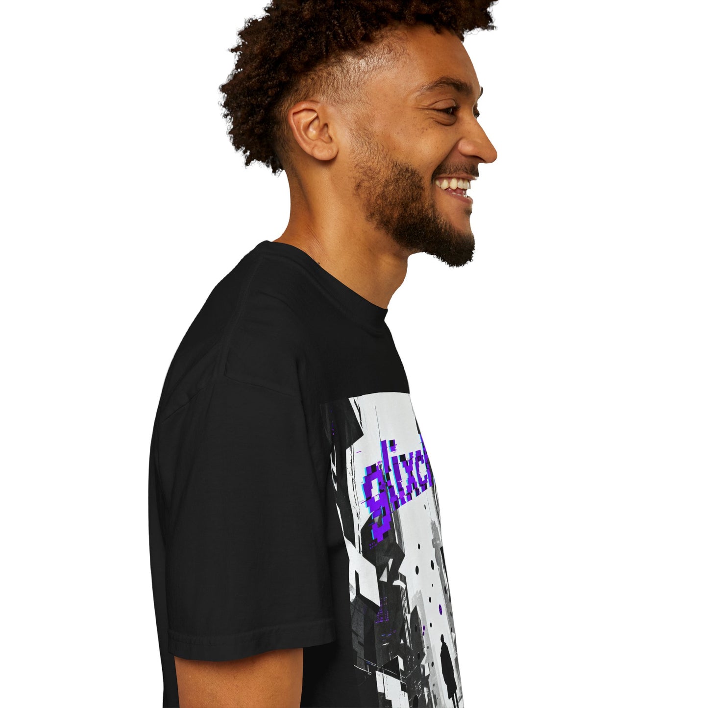 Glitch Cybercity T-Shirt — Vaporwave Retro Futuristic Graphic Tee