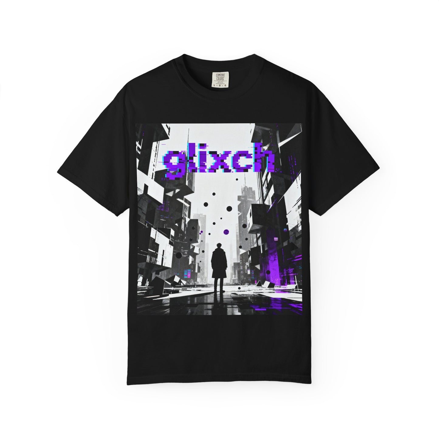 Glitch Cybercity T-Shirt — Vaporwave Retro Futuristic Graphic Tee