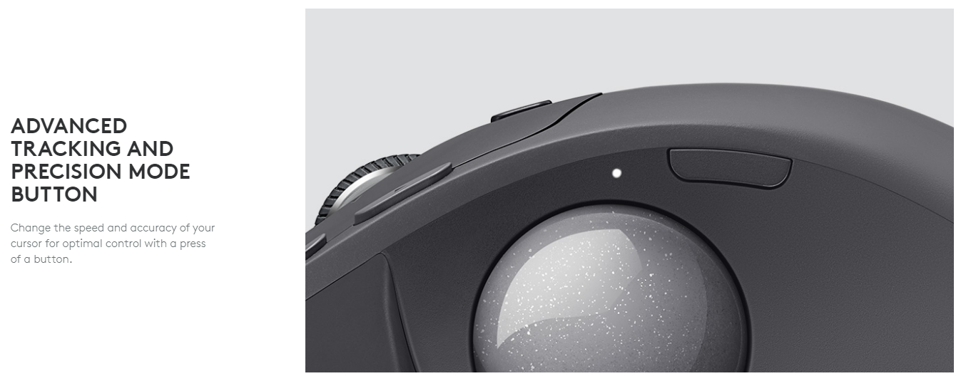 Logitech Mx Ergo Wireless Trackball Mouse